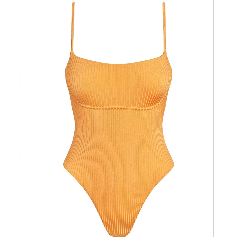 Monday Swimwear Sausalito One Piece Clementine Wide Rib P